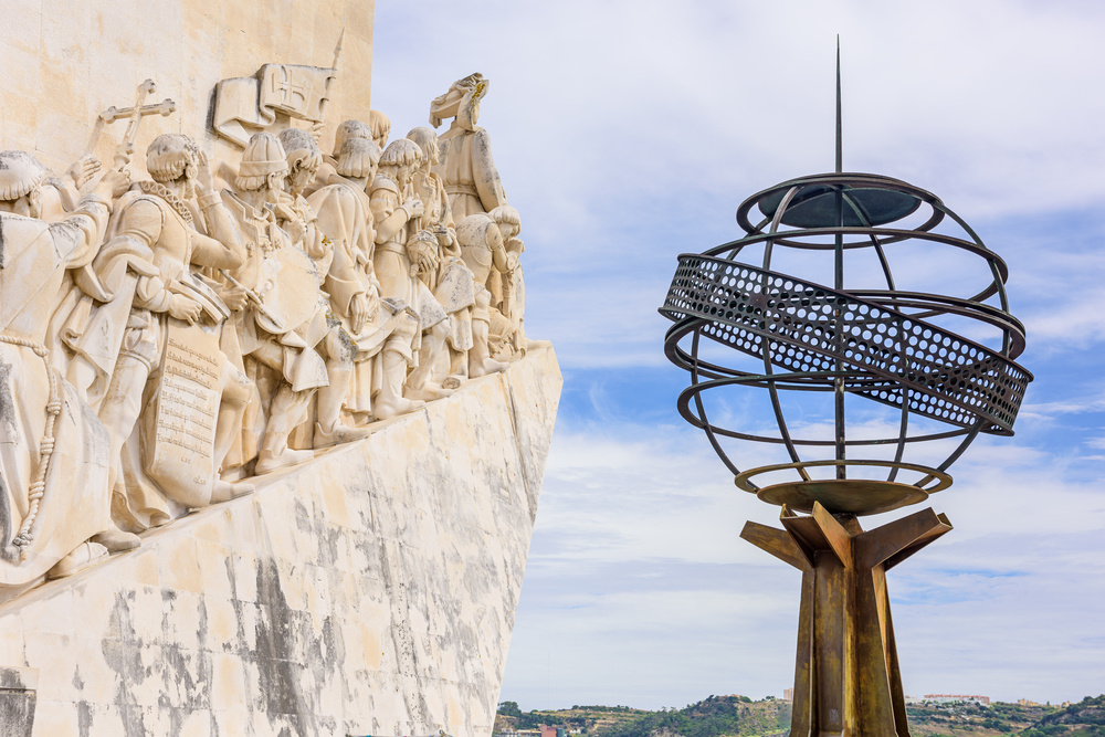 Belem, Lisbon, Portugal at the Monument to the Discoveries.