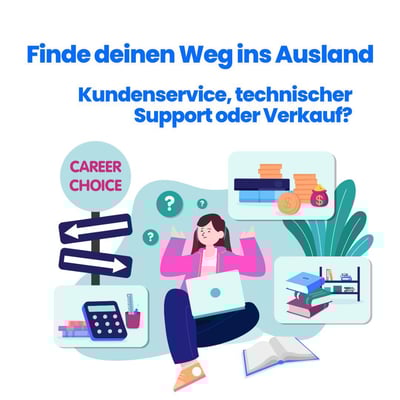 Kundenservice, technischer Support oder Vertrieb? Finde den Weg, der zu dir passt