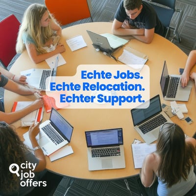 Mit einer Arbeitsvermittlung im Ausland arbeiten: Echte Jobs. Echter Umzug. Echte Unterstützung.